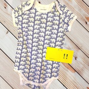 Roberta Roller Rabbit blue and white Elephant onesie